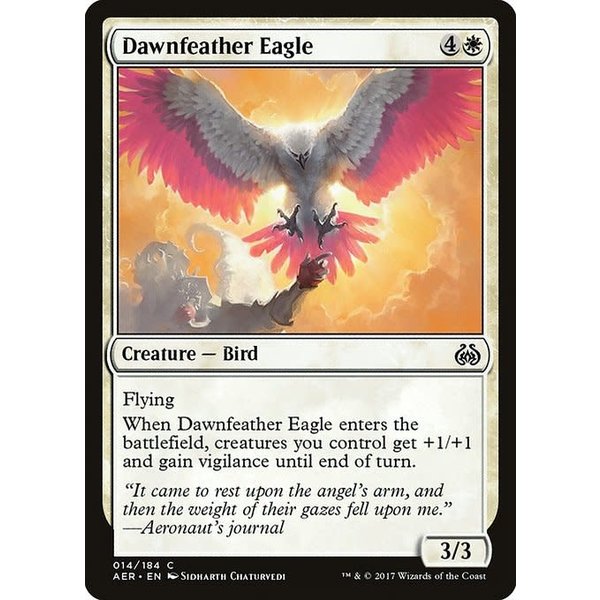 Magic: The Gathering Dawnfeather Eagle (014) Moderately Played Foil