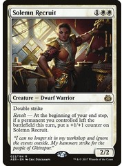 Magic: The Gathering Solemn Recruit (022) Lightly Played Foil