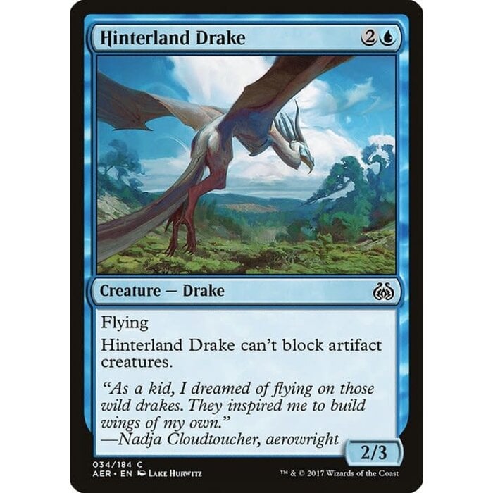 Magic: The Gathering Hinterland Drake (034) Lightly Played