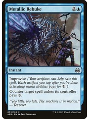 Magic: The Gathering Metallic Rebuke (039) Lightly Played