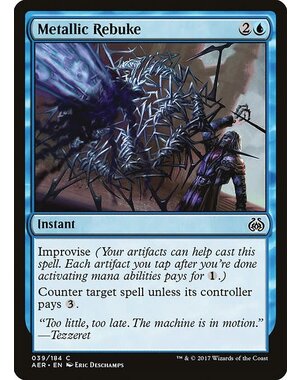 Magic: The Gathering Metallic Rebuke (039) Lightly Played