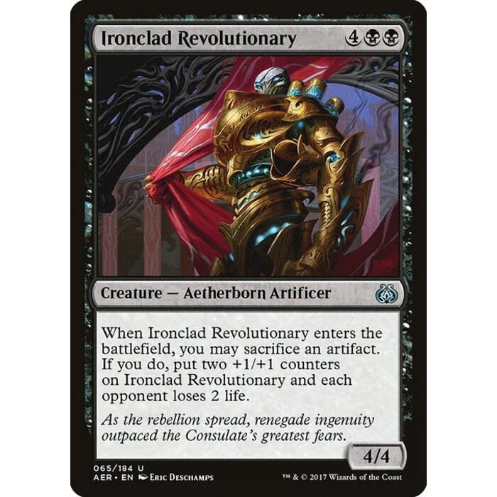 Magic: The Gathering Ironclad Revolutionary (065) Lightly Played