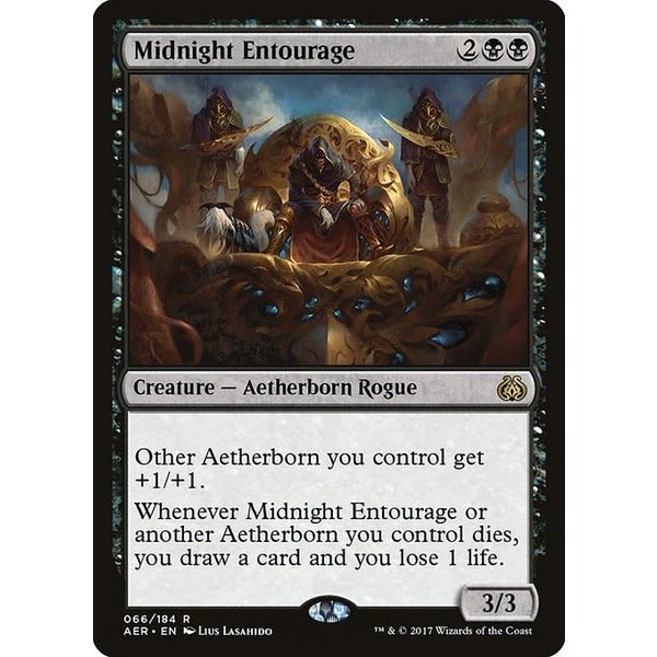 Magic: The Gathering Midnight Entourage (066) Moderately Played Foil