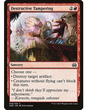 Magic: The Gathering Destructive Tampering (078) Lightly Played