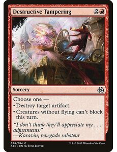 Magic: The Gathering Destructive Tampering (078) Moderately Played
