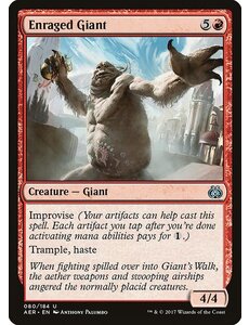 Magic: The Gathering Enraged Giant (080) Lightly Played