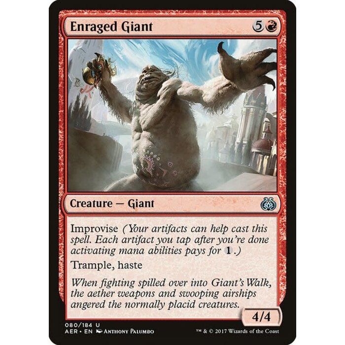 Magic: The Gathering Enraged Giant (080) Lightly Played
