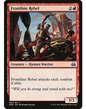 Magic: The Gathering Frontline Rebel (082) Moderately Played Foil