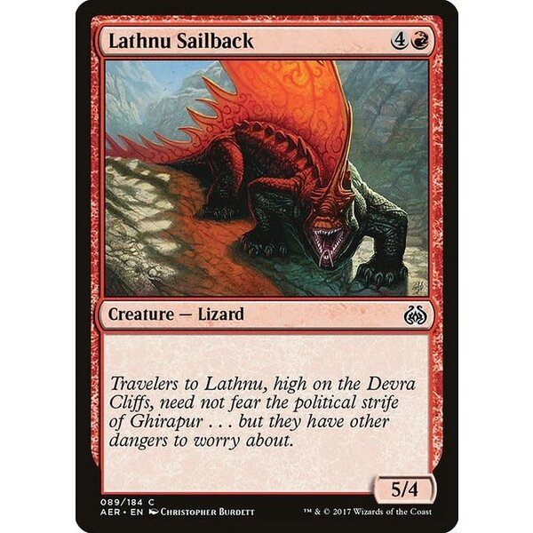 Magic: The Gathering Lathnu Sailback (089) Moderately Played