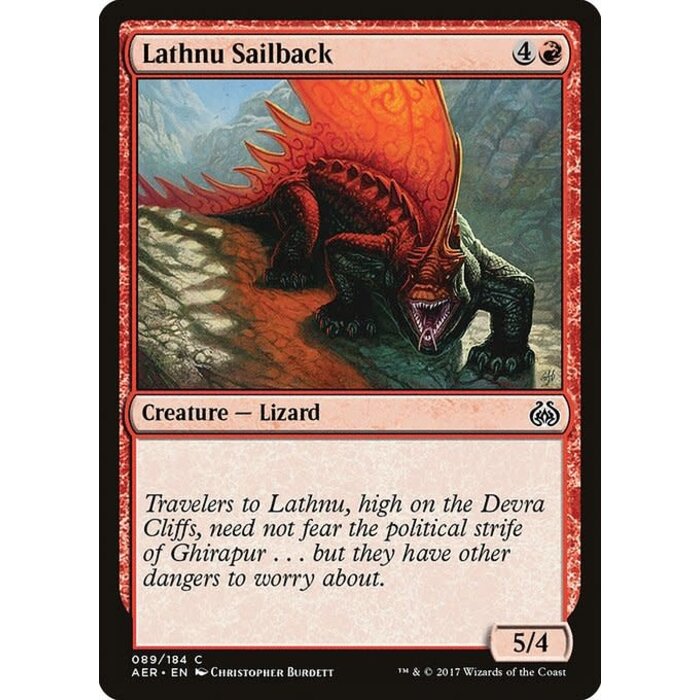 Magic: The Gathering Lathnu Sailback (089) Moderately Played
