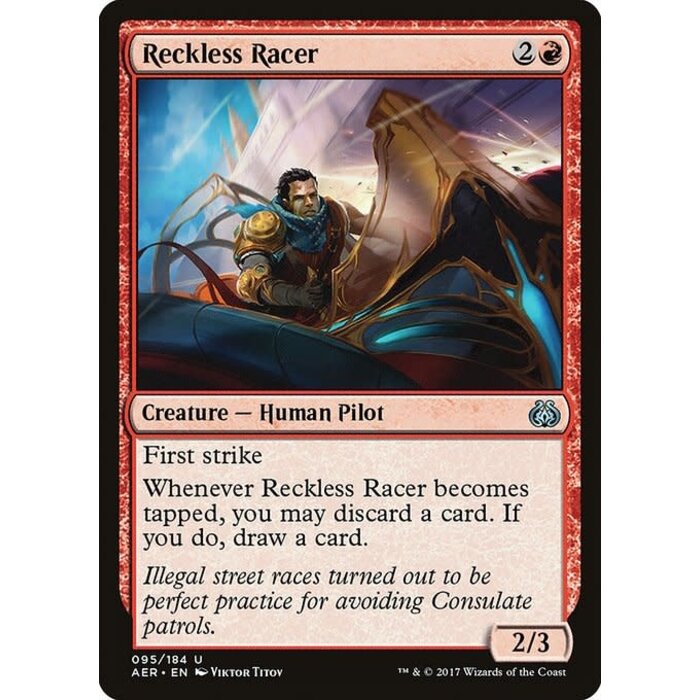 Magic: The Gathering Reckless Racer (095) Moderately Played Foil