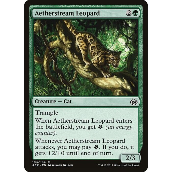 Magic: The Gathering Aetherstream Leopard (103) Moderately Played Foil