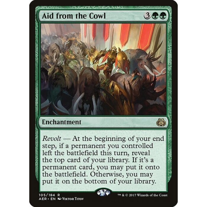 Magic: The Gathering Aid from the Cowl (105) Lightly Played Foil
