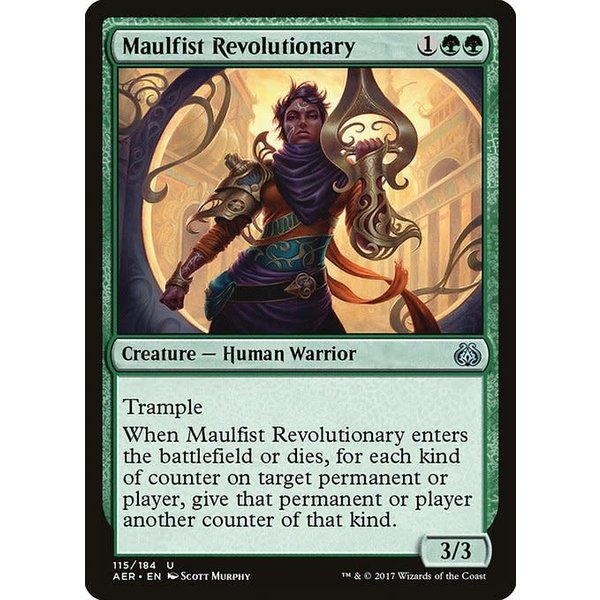 Magic: The Gathering Maulfist Revolutionary (115) Moderately Played Foil
