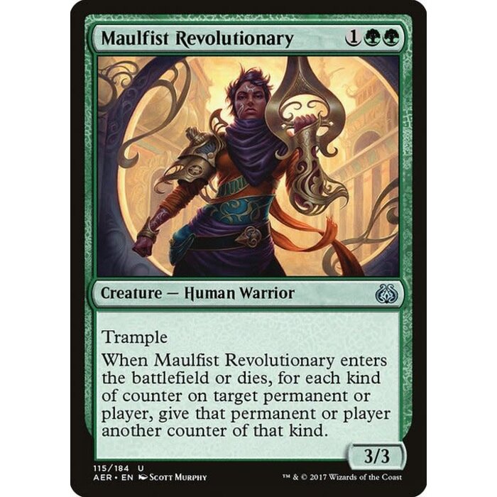 Magic: The Gathering Maulfist Revolutionary (115) Moderately Played Foil