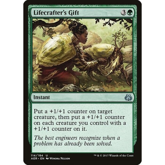 Magic: The Gathering Lifecrafter's Gift (114) Moderately Played Foil