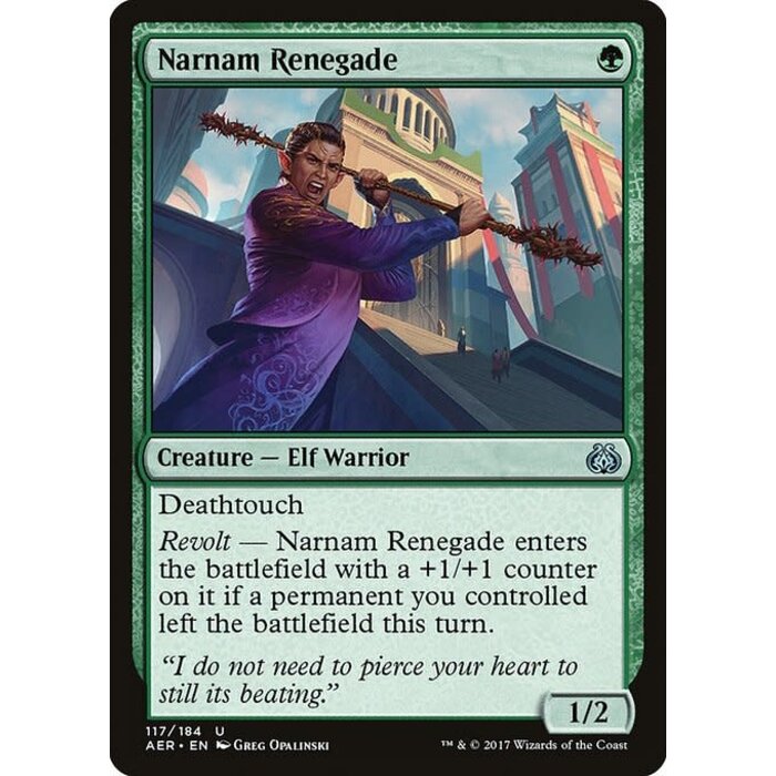 Magic: The Gathering Narnam Renegade (117) Moderately Played Foil