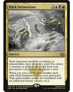 Magic: The Gathering Dark Intimations (128) Moderately Played Foil
