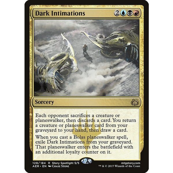 Magic: The Gathering Dark Intimations (128) Moderately Played Foil