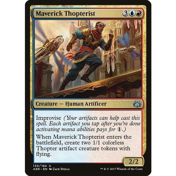 Magic: The Gathering Maverick Thopterist (130) Moderately Played Foil