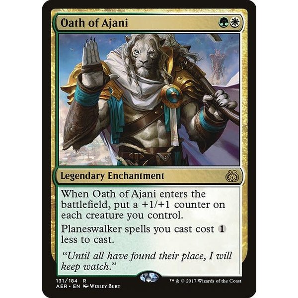 Magic: The Gathering Oath of Ajani (131) Lightly Played Foil
