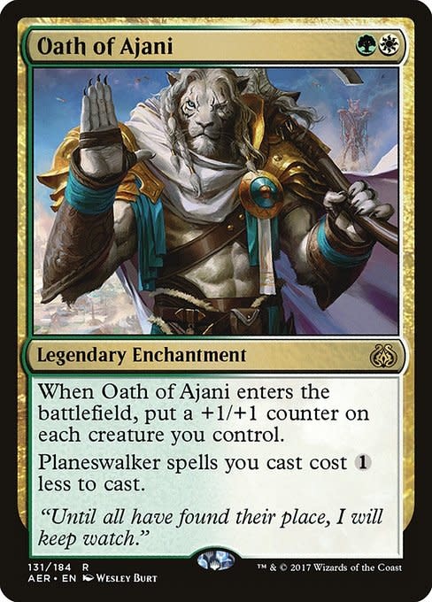 ajani cards mtg Ajani, Nacatl Pariah | (Borderless) | Modern Horizons 3 | (MH3) | Magic: The Gathering Legendary Enchantment Mtg Aether Revolt Rare Foil