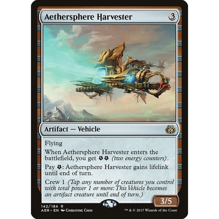 Magic: The Gathering Aethersphere Harvester (142) Lightly Played Foil