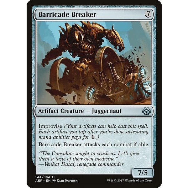 Magic: The Gathering Barricade Breaker (144) Lightly Played Foil