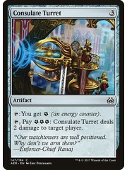 Magic: The Gathering Consulate Turret (147) Moderately Played Foil