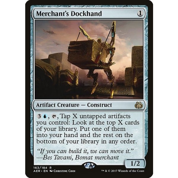 Magic: The Gathering Merchant's Dockhand (163) Moderately Played Foil