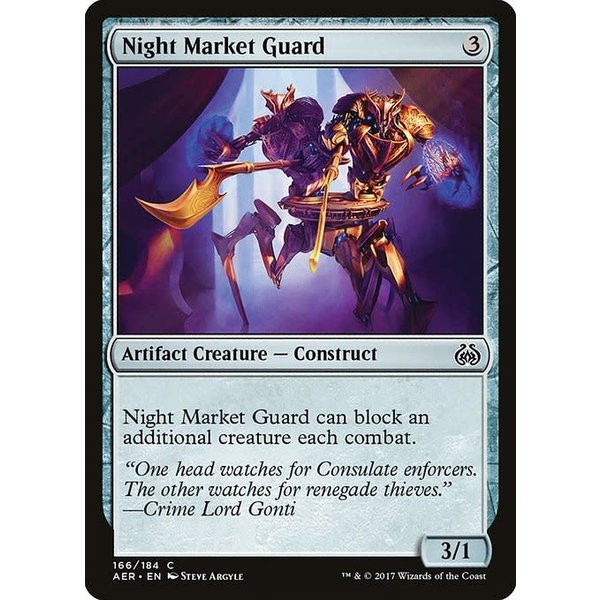 Magic: The Gathering Night Market Guard (166) Moderately Played Foil
