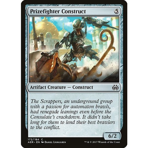 Magic: The Gathering Prizefighter Construct (172) Moderately Played Foil