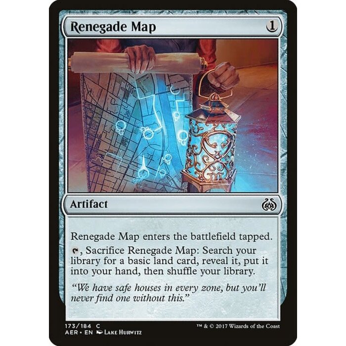 Magic: The Gathering Renegade Map (173) Lightly Played
