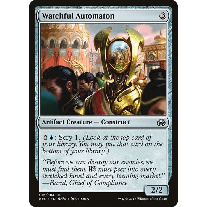 Magic: The Gathering Watchful Automaton (182) Lightly Played