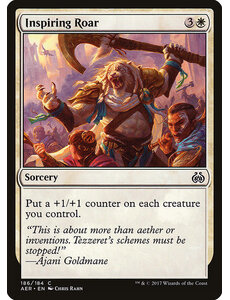 Magic: The Gathering Inspiring Roar (186) Damaged