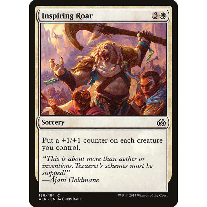 Magic: The Gathering Inspiring Roar (186) Damaged