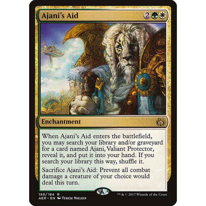 Magic: The Gathering Ajani's Aid (188) Moderately Played