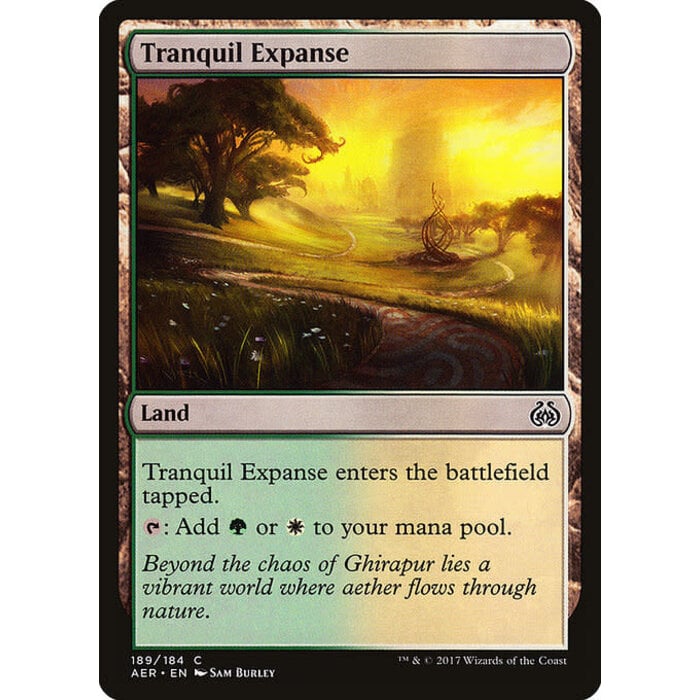 Magic: The Gathering Tranquil Expanse (189) Damaged