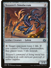 Magic: The Gathering Tezzeret's Simulacrum (193) Moderately Played