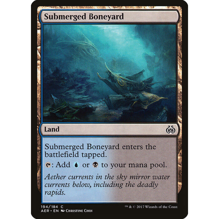 Magic: The Gathering Submerged Boneyard (194) Lightly Played