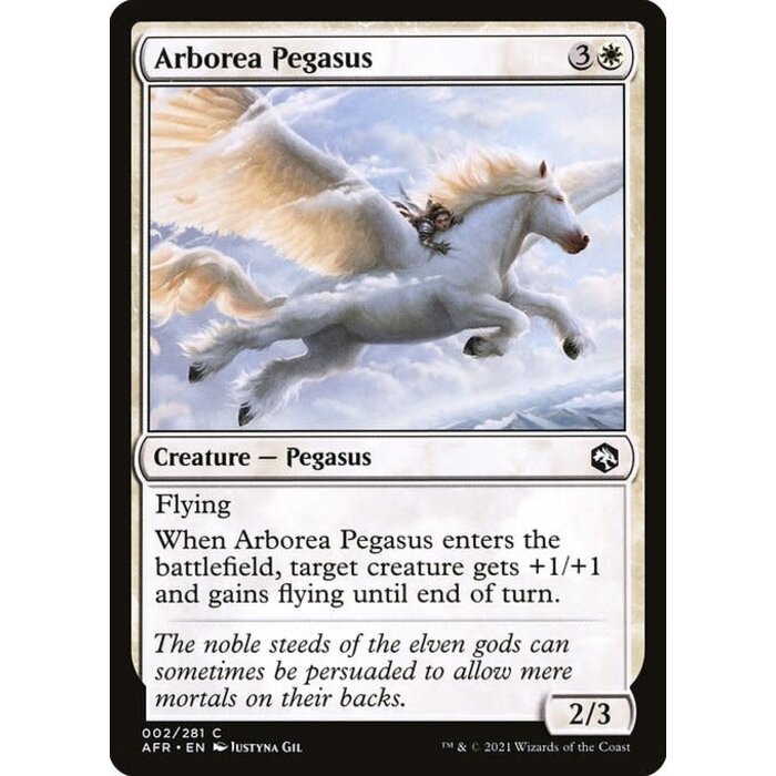 Magic: The Gathering Arborea Pegasus (002) Lightly Played Foil