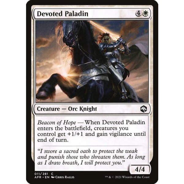 Magic: The Gathering Devoted Paladin (011) Near Mint Foil