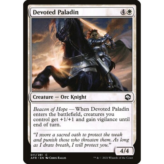 Magic: The Gathering Devoted Paladin (011) Near Mint Foil