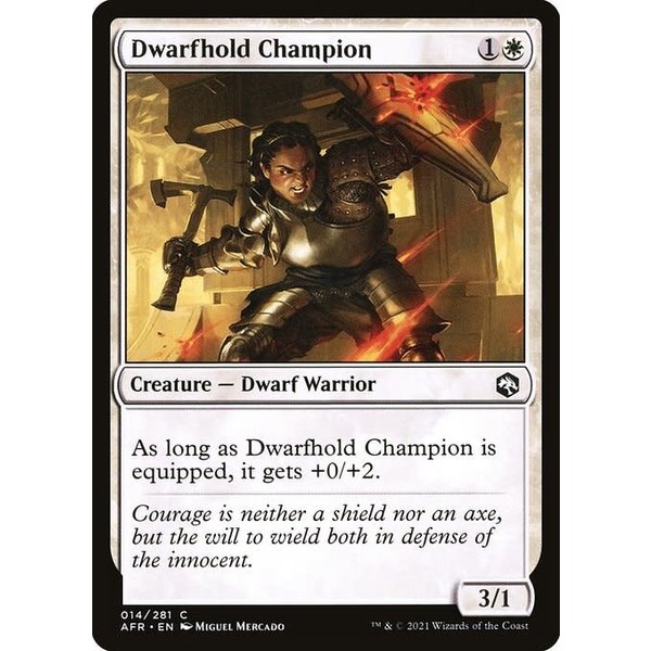 Magic: The Gathering Dwarfhold Champion (014) Near Mint Foil