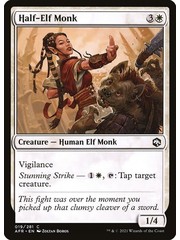Magic: The Gathering Half-Elf Monk (019) Near Mint Foil