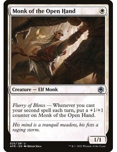Magic: The Gathering Monk of the Open Hand (025) Near Mint