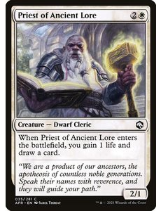 Magic: The Gathering Priest of Ancient Lore (035) Near Mint