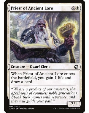 Magic: The Gathering Priest of Ancient Lore (035) Near Mint