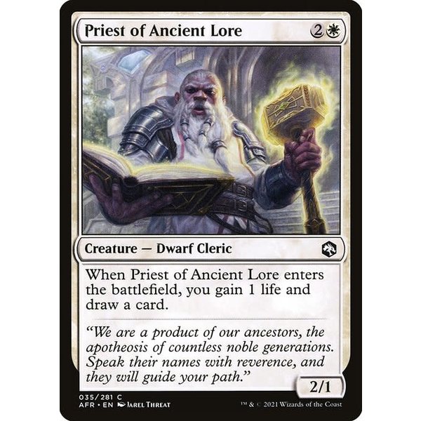 Magic: The Gathering Priest of Ancient Lore (035) Near Mint