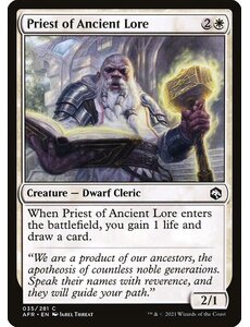 Magic: The Gathering Priest of Ancient Lore (035) Near Mint Foil